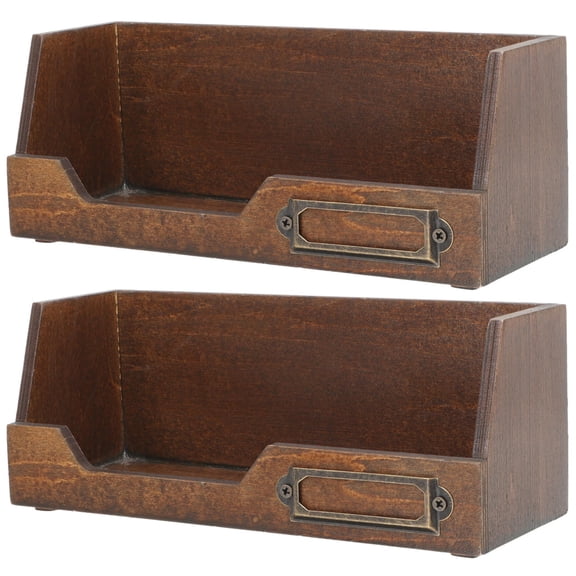 Raindrops Pine Wood Storage Box Rustic Storage Adults Home Use 2Pcs