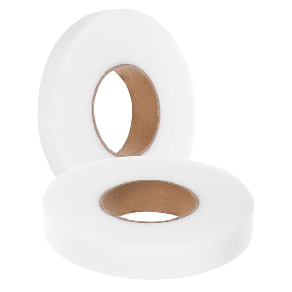 Raindrops White Double-Sided Iron-On Hemming Tape for Clothes, No Sewing Needed, Easy Fabric Fix and Quick Clothing Repair Solution