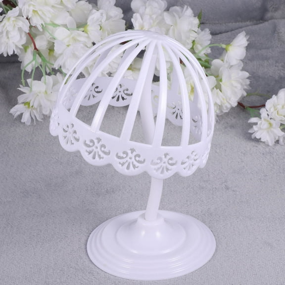 FOMIYES 2Pcs Hat Display Stand Plastic Dome-shaped Hat Rack Stand for Home Users