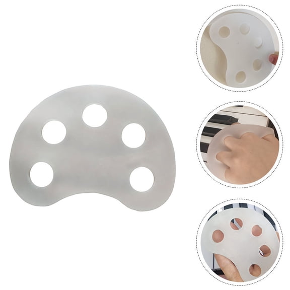 Raindrops 2Set Home Finger Exercisers Silver TPE Finger Trainers for Piano Players