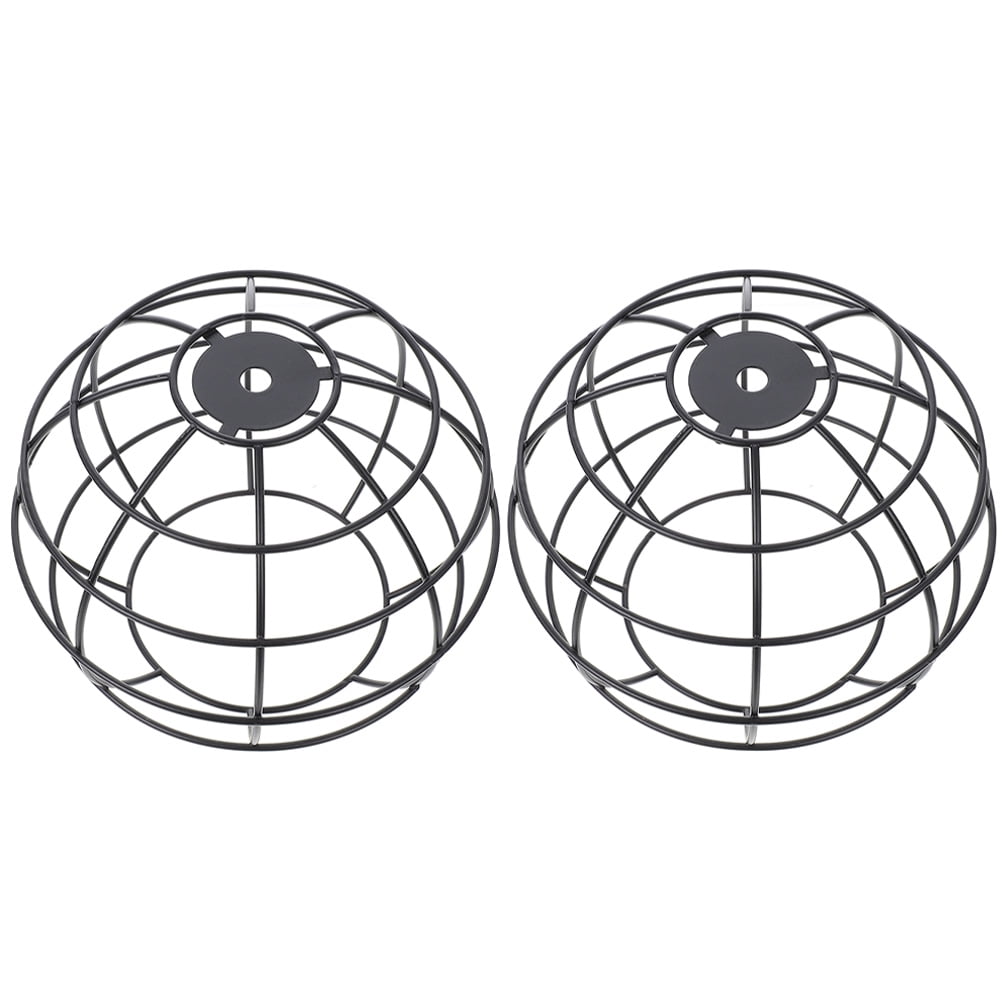 Industrial Light Cage 4 Pack | Metal Wire Lamp Guard For Edison Bulbs & Pendant Lights