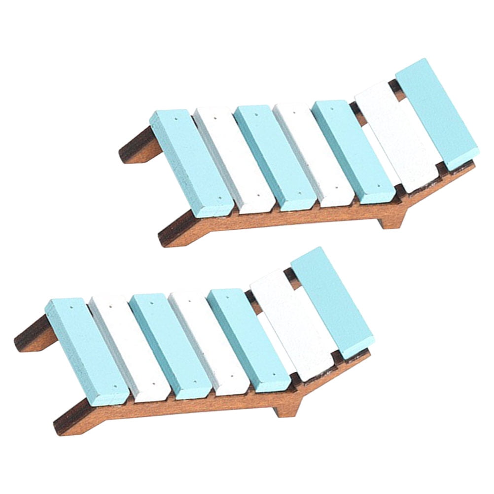 Raindrops 2Set Miniature Chairs For Dollhouse Assorted Color Wooden ...