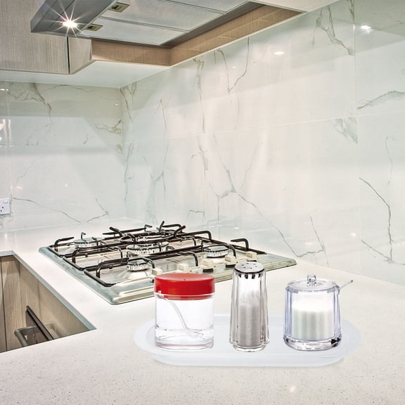FOMIYES 2Pcs White Acrylic Egg Shaped Tray for Storage and Serving with Transparent Design