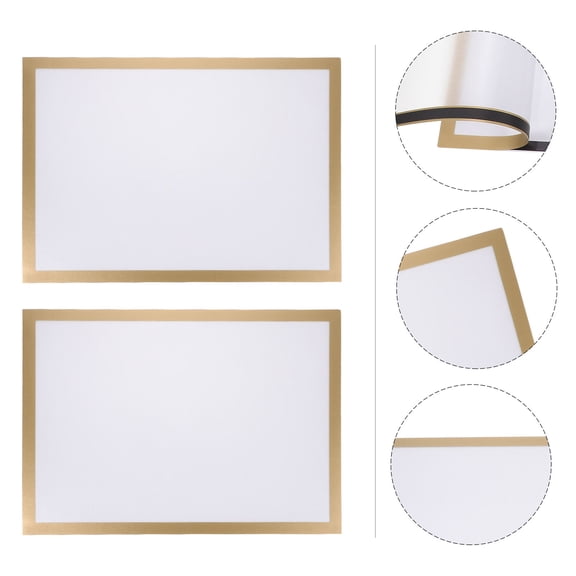 Raindrops 2Sets Magnetic Display Frame 17.7X12.6X0.04In for Document Holding and Photos