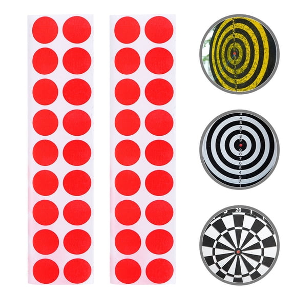 FOMIYES 2Sets Red Round Sticker Target Labels for Sports Shooting and Hunting Accessories