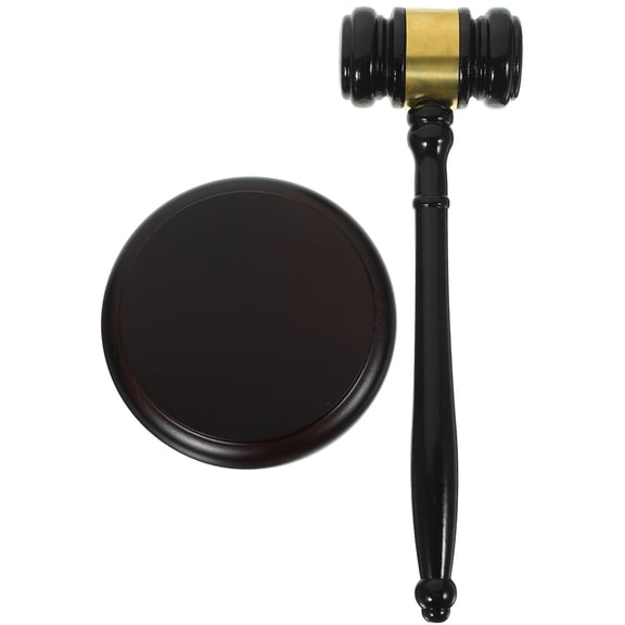 Raindrops 2pc Black Judge Hammer for Clear and Loud Sound in Auction