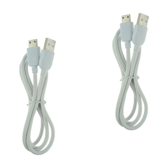 Raindrops 2pcs 1 Meters Micro USB Cable Data Sync Charging Cord Support Charger Cord for Kids Tablet Jr (White)