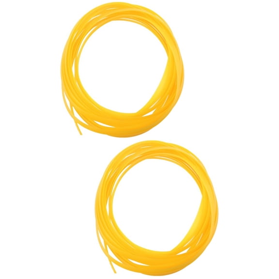 Raindrops 2pcs 5M DIY Universal Automobile Car Motor Interior Exterior Decoration Moulding Trim Strip Line (Yellow)