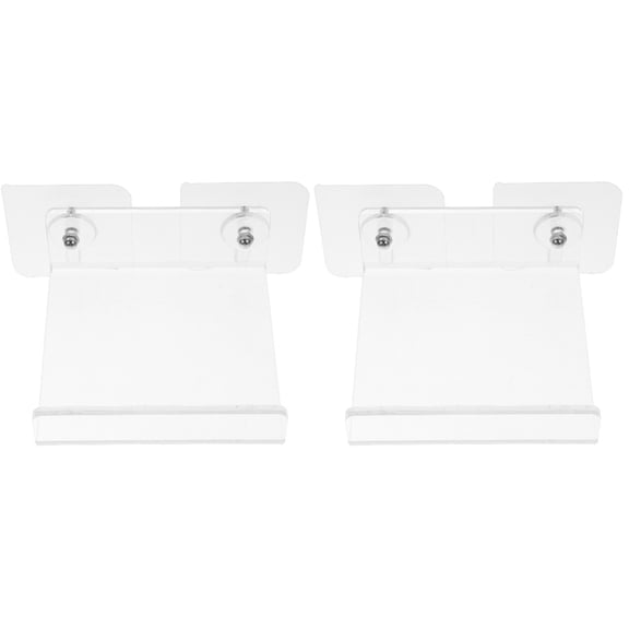 Raindrops 2pcs Acrylic Wall Shelf Hanging Shelf Bathroom Shampoo Stand Clear Display Stand