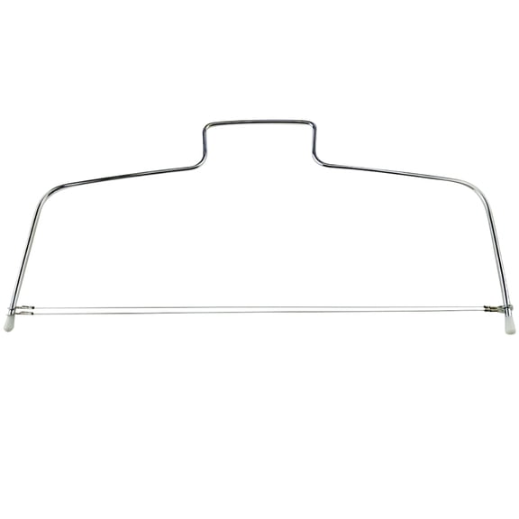 FOMIYES 2Pcs Adjustable Cake Cutter Silver Double Line Cutting Uniform Slice Kitchen Tool Party Baking