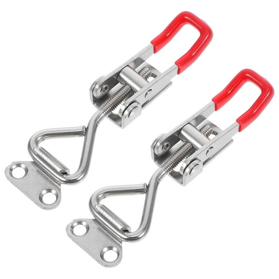 Raindrops 2pcs Adjustable Toggle Clamp Steel Door Security Latch Metal Latch For Shed Gate Door Toggle Bolt Metal Cabinet Clasp Lock