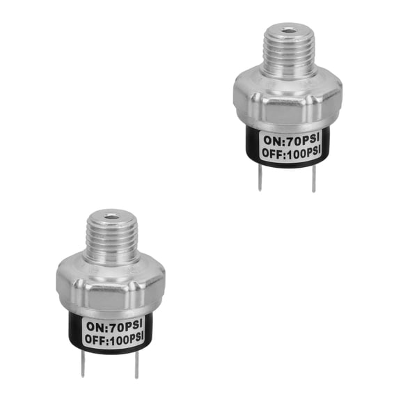 Raindrops 2pcs Air Compressor Pressure Switch Control Valve Small Water Gas Oil Multi-Use Pressure Switch High And Low Pressure Control Switch Air Pressure Regulator Switch
