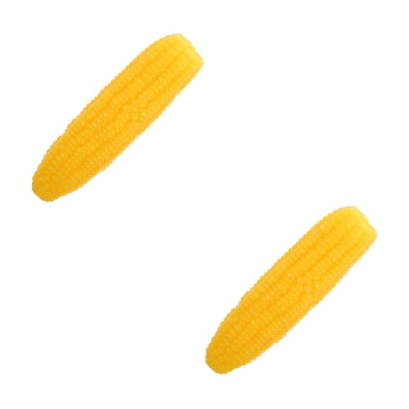 Raindrops 2pcs Artificial Corn Corn Cob Bud Rice Decorative Vegetable Skewers Fall Harvest Ornament for Indoor Outdoor Tree Hanging Decor