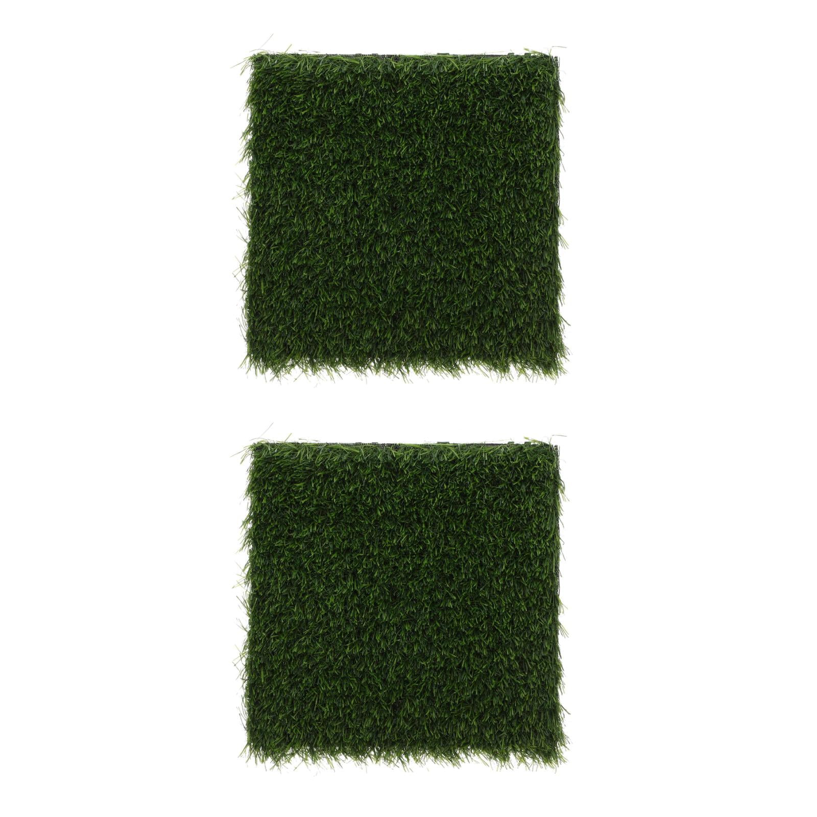 Raindrops 2pcs Artificial Grass Turf Outdoor Indoor Fake Rug Carpet Mat ...