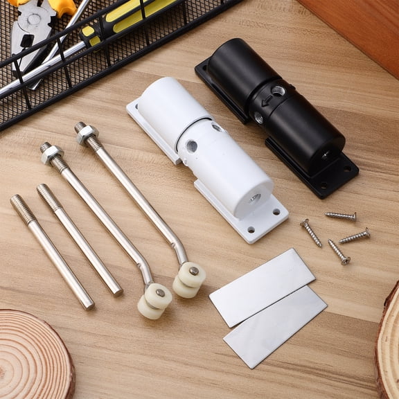 Raindrops 2-Pack Adjustable Aluminum Door Closers with Automatic Self-Closing Feature, Door Hardware for Home and Office Use