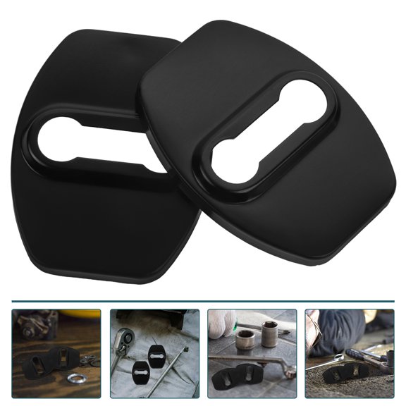 Raindrops 2pcs Automotive Door Lock Pin Cover Car Interior Decor Car Door Replacement Part