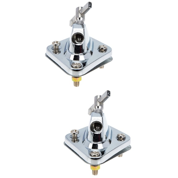 Raindrops 2-Pack Bass Drum Alloy Leg Bases Replacement Accessories for Drum Maintenance and Stability