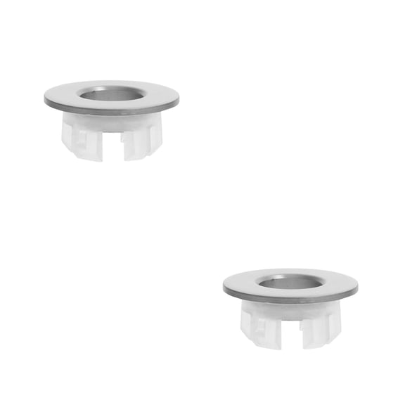 Raindrops 2pcs Bathroom Sink Overflow Cover Sink Overflow Hole Cover Tub Overflow Cover Overflow Drain Cover Sink Overflow Cap Bathroom Basin Sink Round Hole Trim Overflow Cover Ring