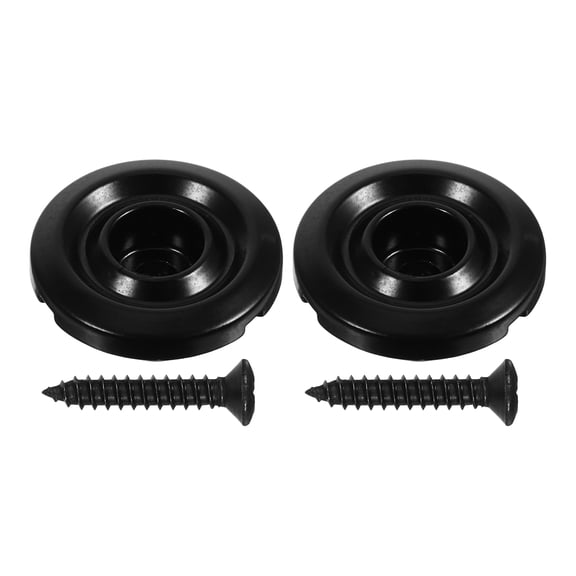 Raindrops 2pcs Black Metal Bass String Retainer Guides String Trees For bass Locking Nut String Replacement Modern Design For Bassists