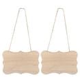 thumbnail image 1 of Raindrops 2pcs Blank Wooden Plaque For Diy Crafting Painting Signs For Home Decor Parties And Creative Projects, 1 of 8