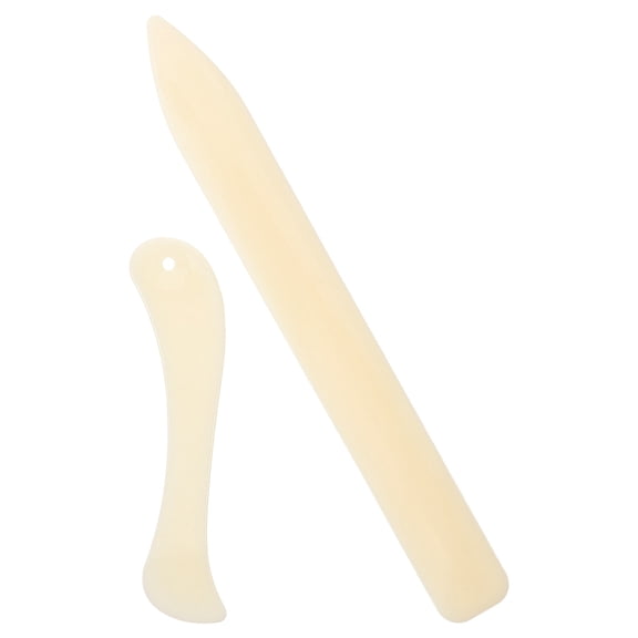 Raindrops 2pcs Bone Folder Tool Plastic Bone Folder Paper Creaser for Paper Crafts Bookbinding