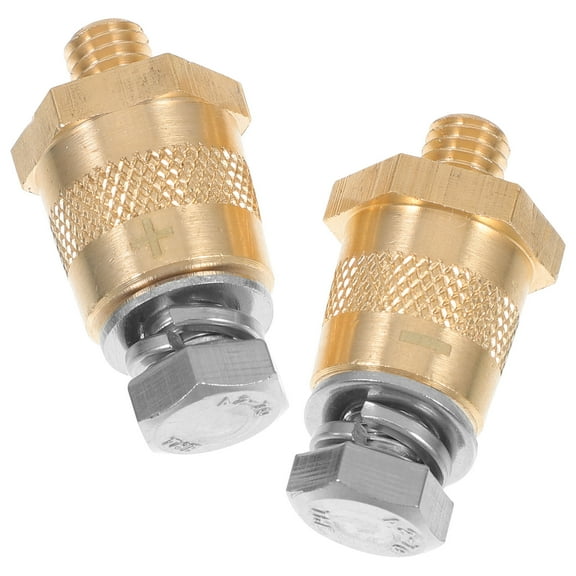 Raindrops 2pcs Car Battery Terminal Adapters Battery Terminal Connectors Car Battery Thread Terminal Extender Adapters