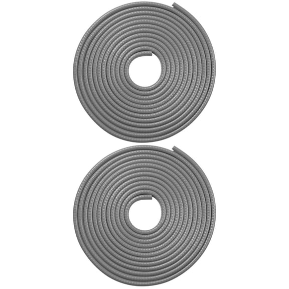 Raindrops 2pcs Car Door Guards Trim Rubber Seal Protection Car Seal Strips (Grey)