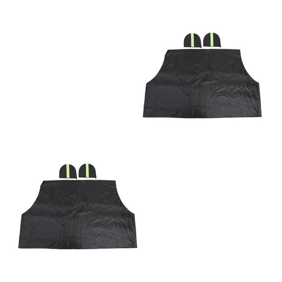 Raindrops 2pcs Car Windshield Snow Ice Frost Cover Mirror Cover Included Magnetic Auto Sunshade