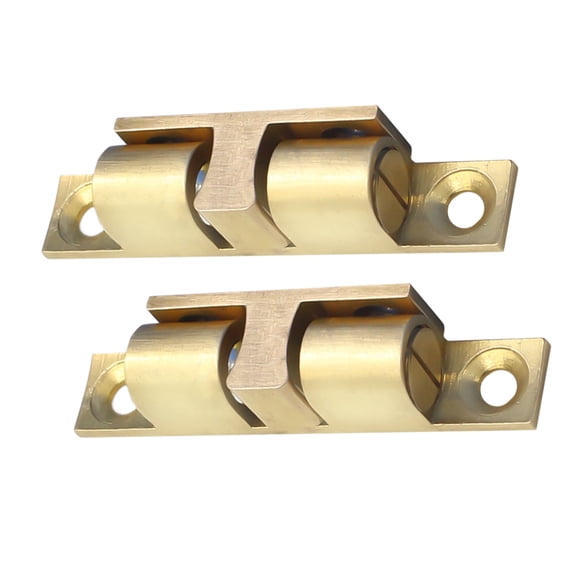 Raindrops 2-Pack Brass Closet Tension Latches for Cabinet Doors, and Rust-Resistant, Ideal for Kitchen and Bathroom Use