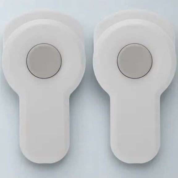 Raindrops 2pcs Childproof Lock White Plastic for Protecting Children