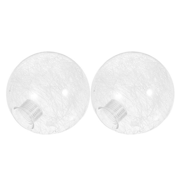 Raindrops 2pcs Clear Glass Shade Globe Lampshade Replacement With Screw Thread Light Cover For Lights Wall Sconce Lamp Sphere Ball Shade