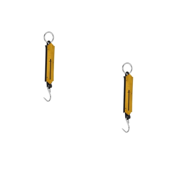 Raindrops 2pcs Compact Spring Scale Portable Handheld Scale for Weighing Vegetables and Fish High Precision Hook Scale for Travel Use Easy to Carry Scale