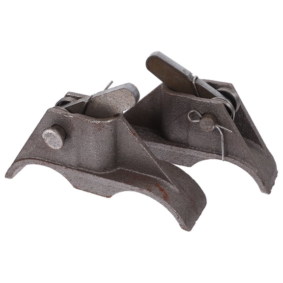 CHICHUMID 2Pcs Locking Scaffold Clamp Plated Silver Steel Pipe for Fast Installation on Construction Sites