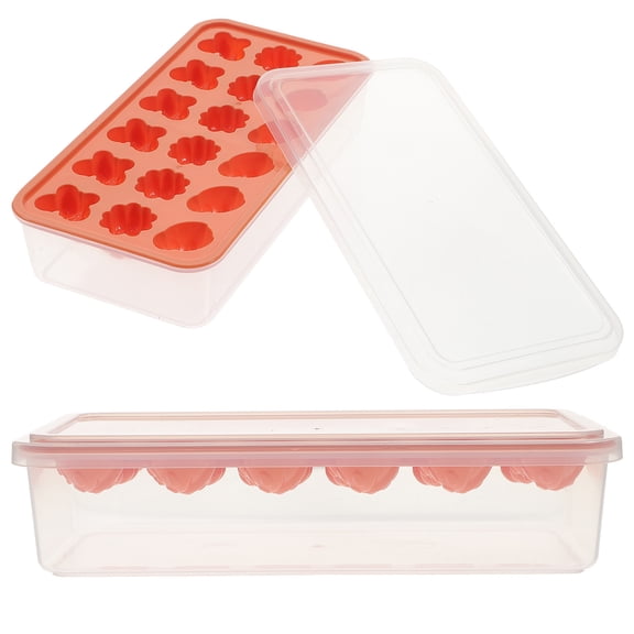 FOMIYES 2-Pack Silicone Mold Tray for Home Use, Cube and Candy Maker with Assorted Colors
