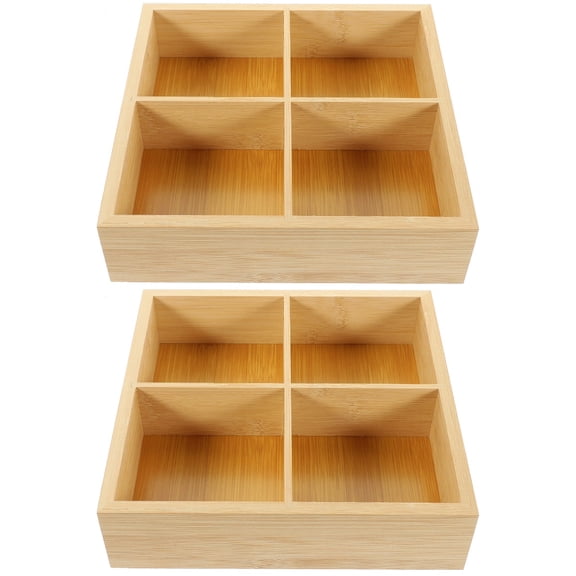 Raindrops 2-Pack Divided Serving Trays with 4 Compartments, Candy Holders and Dried Fruit Storage Containers