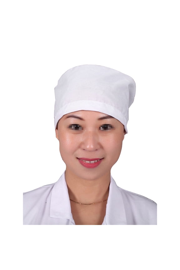 2Pcs White Doctor Hat Cotton Material Practical Workshop Cap for Working Professionals