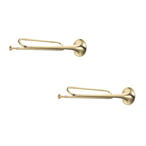 Raindrops 2pcs Durable Brass Trumpet Professional Instrument Trumpet for Student Beginner
