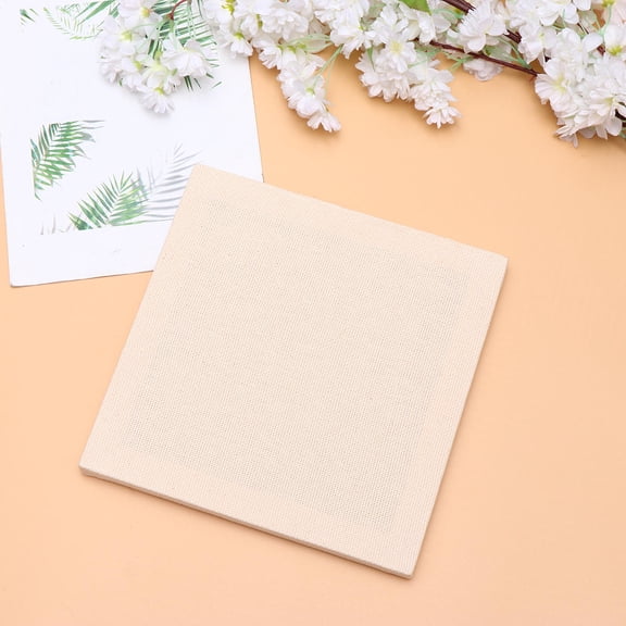 Raindrops 2Pcs Embroidery Fabrics Kit Beige Premium Cloth for Handmade Embroidery Creations