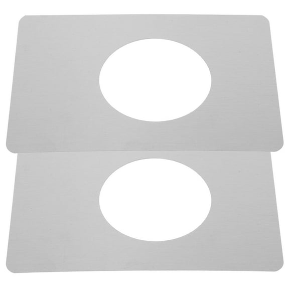 Raindrops 2pcs Durable Stainless Steel Door Lock Repair Kit Stainless Steel Door Lock Hardware Door Knob Covers Deadbolt Hole Cover