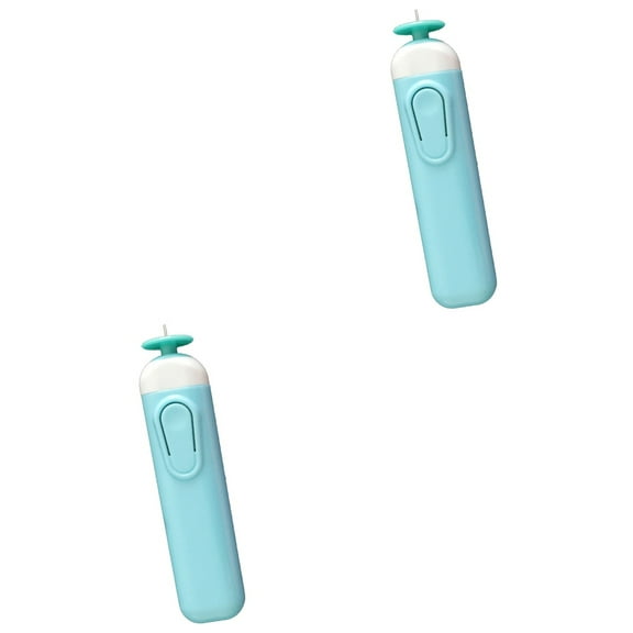 Raindrops 2pcs Electric Automatic Reel Automatic ABS Paper Folder Paper Rolling Electric Device No Battery Included(Sky-blue)