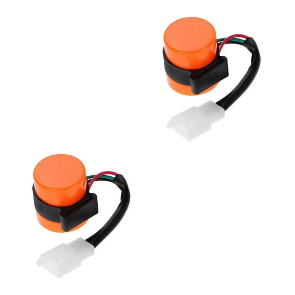 Raindrops Motorcycle Turn Signal Relay with Orange LED 3 Pin for ATV High Brightness and