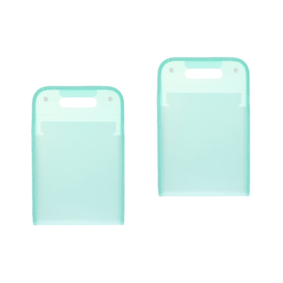 Raindrops 2-Pack Portable File Binder Folder for Organizing Receipts, Documents, and Important Papers