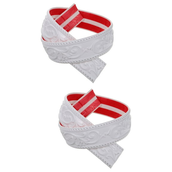 Raindrops 2pcs Flexible Trim Caulk Strip Peel and Stick Trim Self-adhesive Wall Corner Trim Corner Molding Trim