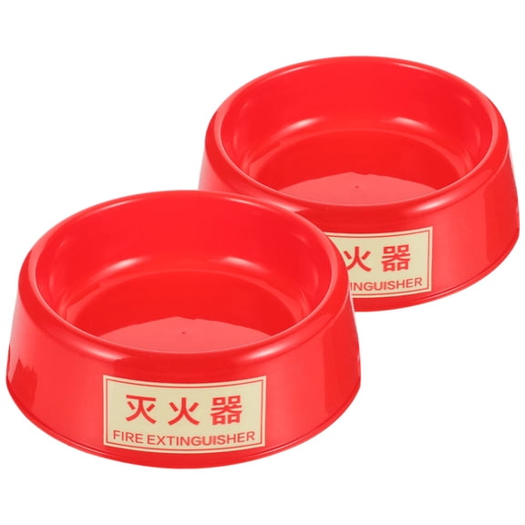 FOMIYES 2Pcs Red Fire Extinguisher Holder Glow in The Dark Plastic Base for Home Use Stable Universal Fit
