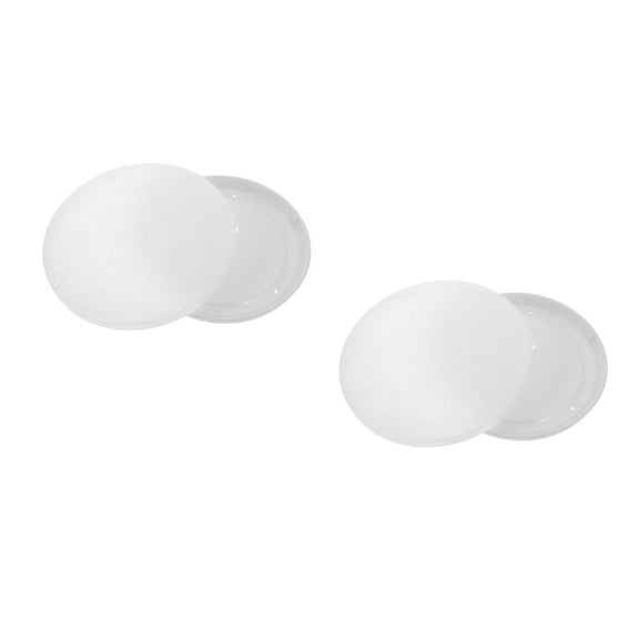 Raindrops 2pcs Flush Mount Ceiling Light Cover with Base Plastic Ceiling Fixture Mushroom Chandelier Lamp Shade Replacement Pendant Light Dome Cover for Bedroom Dining Room