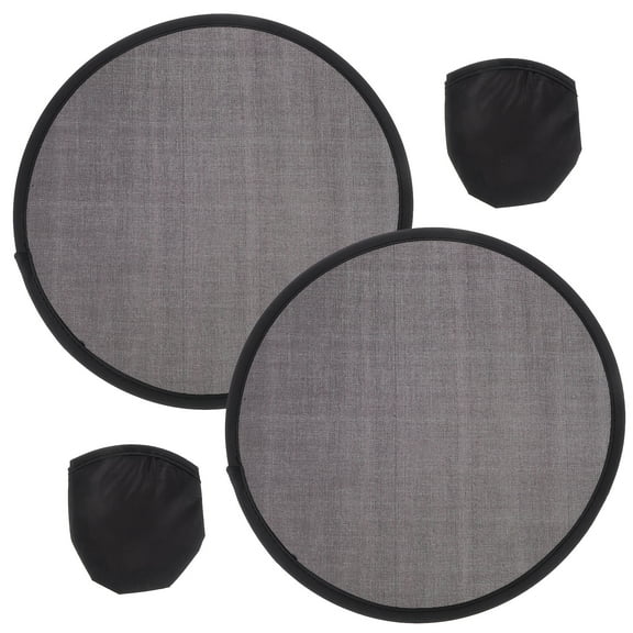 2pcs Foldable Fan Summer Handheld Fan Round Folding Fan Blank Hand Fan Portable Fan