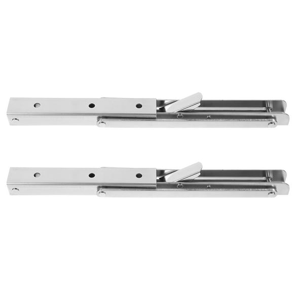Raindrops Sturdy Folding Brackets for Home Silver Stainless Steel Supports Most Shelves and Desk Board 2pcs