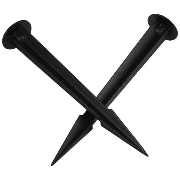 Raindrops 2pcs Garden Ground Spikes Stakes Garden Lamp Stakes Aluminum Ground Stakes Spikes Path Light Replacement Stakes Landscaping Stakes