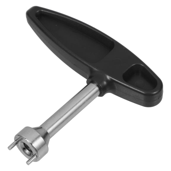 Raindrops 2pcs Gearless Type Plastic Handle Shoes Spike Wrench with Long Pegs (Black)