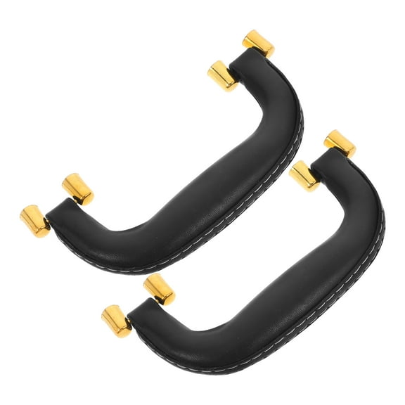 Raindrops 2pcs Guitar Case Handle Replacement Luggage Handle Suitcase Handle For Trunk Toolbox Pu Leather Pull Handle Diy Purse Handle